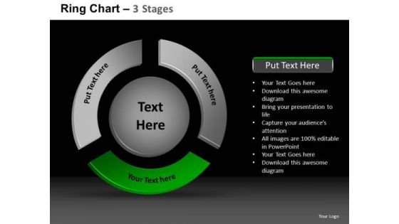 PowerPoint Slidelayout Leadership Ring Chart Ppt Layouts