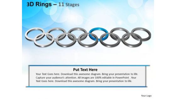 PowerPoint Slidelayout Leadership Rings Ppt Design