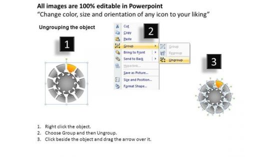 PowerPoint Slidelayout Leadership Round Chart Ppt Template