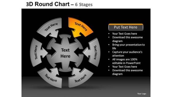 PowerPoint Slidelayout Leadership Round Chart Ppt Theme