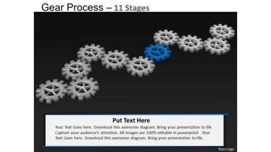 PowerPoint Slidelayout Marketing Gears Process Ppt Slide