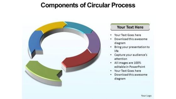 PowerPoint Slidelayout Process Circular Process Ppt Themes