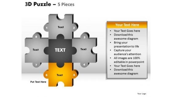 PowerPoint Slidelayout Process Puzzle Pieces Ppt Layouts
