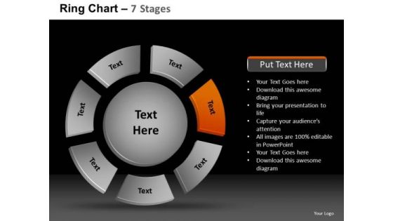 PowerPoint Slidelayout Process Ring Chart Ppt Templates