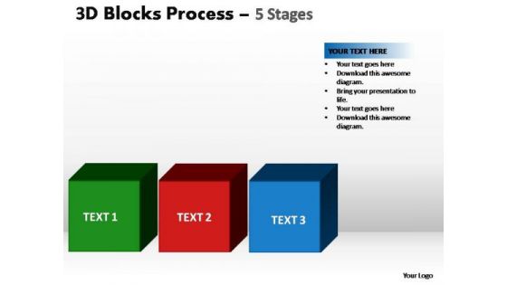 PowerPoint Slidelayout Strategy Blocks Process Ppt Backgrounds