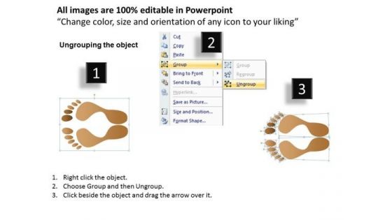 PowerPoint Slidelayout Strategy Footprints Ppt Process
