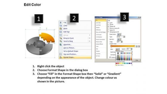PowerPoint Slidelayout Success Jigsaw Pie Chart Ppt Design
