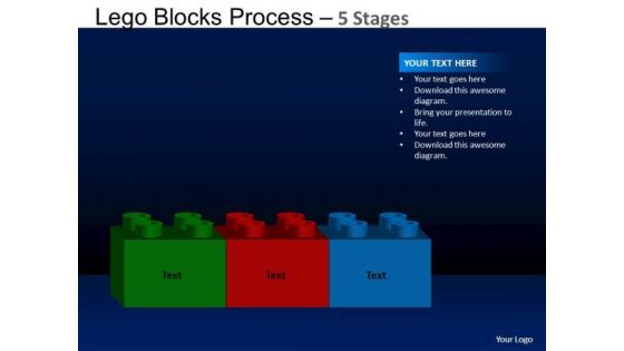 PowerPoint Slidelayout Success Lego Blocks Ppt Slide