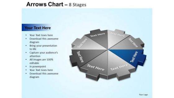 PowerPoint Slidelayout Teamwork Arrows Chart Ppt Themes