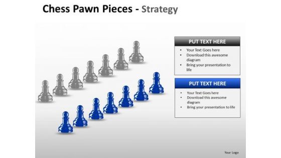 PowerPoint Slidelayout Teamwork Chess Pawn Ppt Template