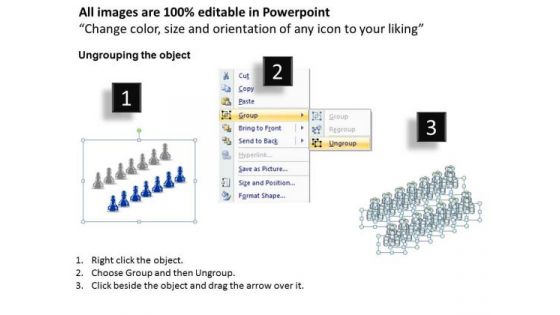 PowerPoint Slidelayout Teamwork Chess Pawn Ppt Template