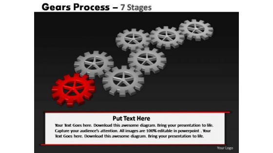 PowerPoint Slidelayout Teamwork Gears Process Ppt Backgrounds