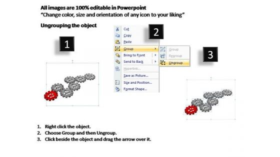 PowerPoint Slidelayout Teamwork Gears Process Ppt Backgrounds
