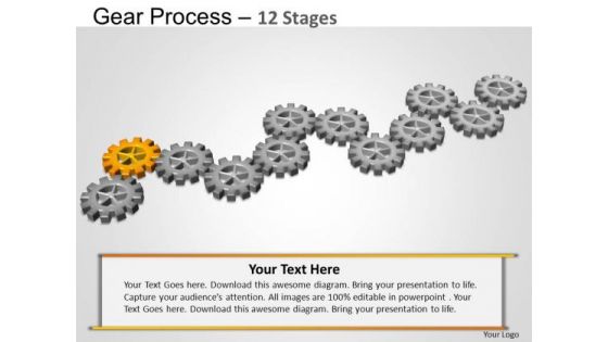 PowerPoint Slidelayout Teamwork Gears Process Ppt Slide