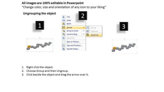 PowerPoint Slidelayout Teamwork Gears Process Ppt Slide