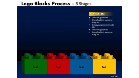 PowerPoint Slidelayout Teamwork Lego Blocks Ppt Slide