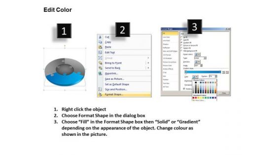 PowerPoint Slidelayout Teamwork Pie Chart Puzzle Process Ppt Backgrounds