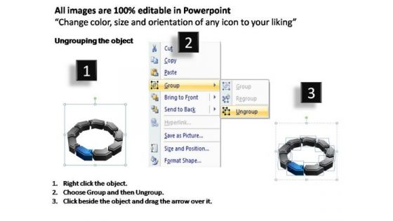 PowerPoint Slidelayout Teamwork Process Chart Ppt Slide