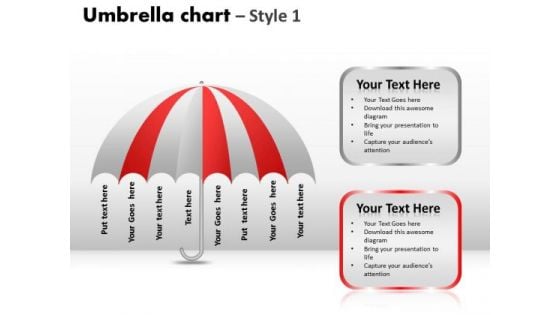 PowerPoint Slidelayout Teamwork Umbrella Chart Ppt Theme