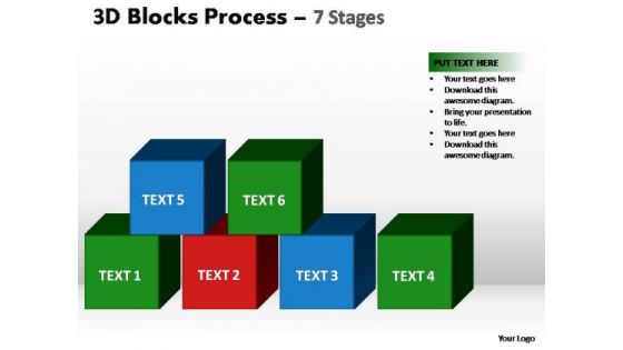 PowerPoint Slides Business Blocks Process Ppt Themes