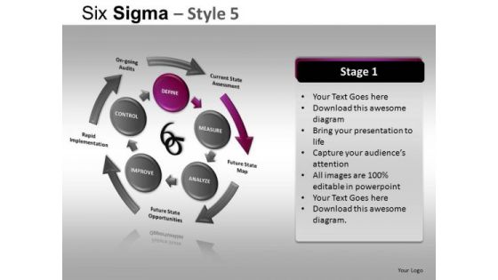 PowerPoint Slides Business Competition Six Sigma Ppt Slides