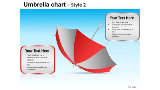 PowerPoint Slides Business Competition Umbrella Chart Ppt Slide Designs