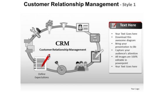 PowerPoint Slides Business Designs Customer Relationship Management Ppt Themes