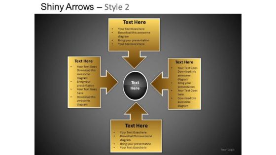 PowerPoint Slides Business Growth Shiny Arrows 2 Ppt Themes