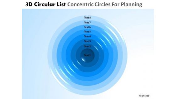 PowerPoint Slides Business Leadership 3d Circular Process List Ppt Presentation Designs