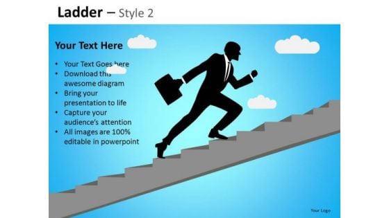 PowerPoint Slides Business Success Ladder Ppt Templates