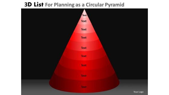 PowerPoint Slides Business Teamwork 3d Circular Chart List Ppt Presentation