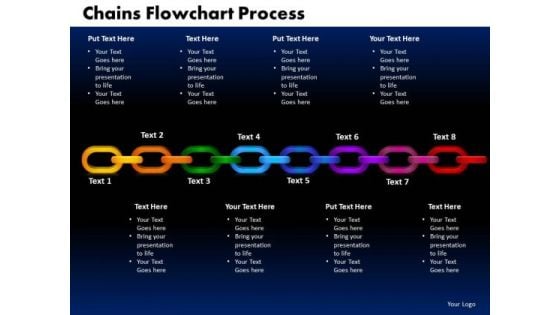 PowerPoint Slides Chains Flowchart Process Leadership Ppt Design Slides