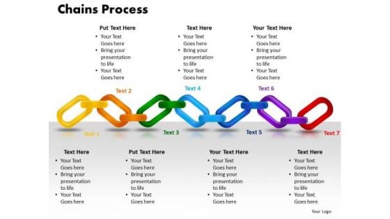 PowerPoint Slides Chains Process Teamwork Ppt Template