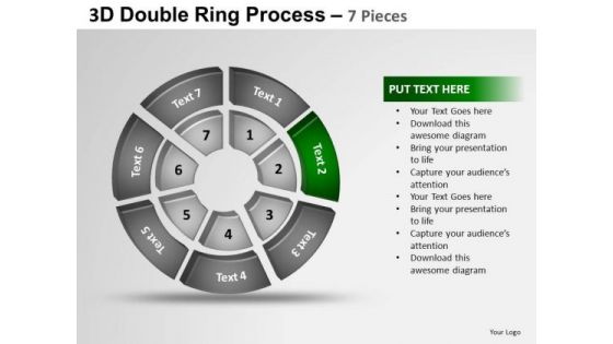 PowerPoint Slides Chart Double Ring Ppt Slides