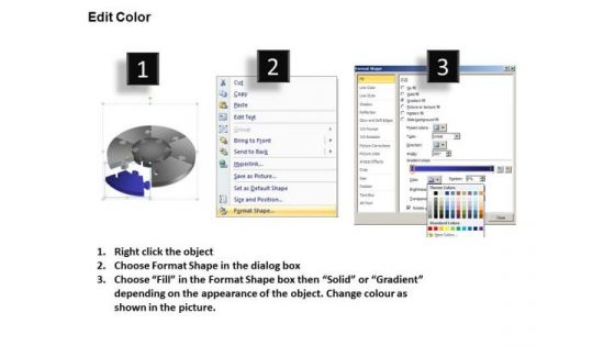 PowerPoint Slides Chart Pie Chart Puzzle Process Ppt Presentation Designs