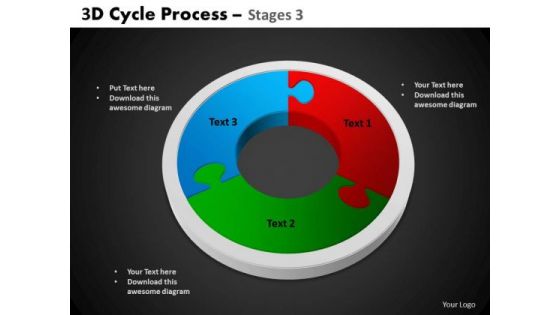 PowerPoint Slides Circle Chart Cycle Process Ppt Template