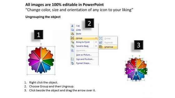 PowerPoint Slides Circle Process Gear Process Ppt Slide