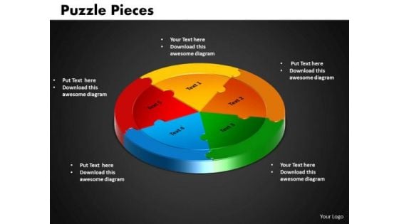 PowerPoint Slides Circle Puzzle Ppt Presentation