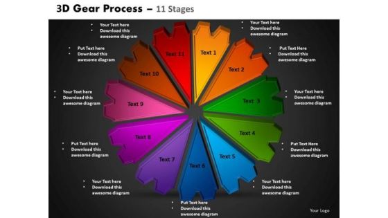 PowerPoint Slides Circular Process Gear Process Ppt Slides