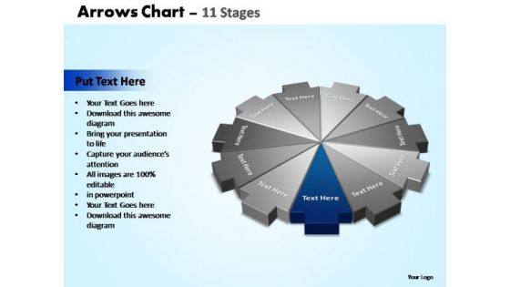 PowerPoint Slides Company Arrows Chart Ppt Backgrounds