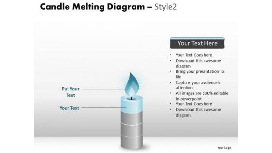 PowerPoint Slides Company Candle Melting Ppt Themes