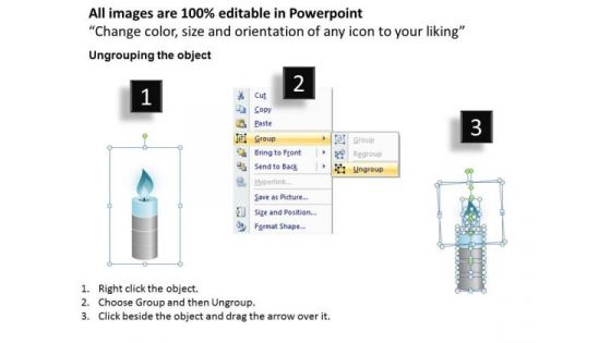 PowerPoint Slides Company Candle Melting Ppt Themes