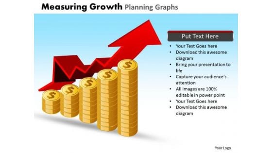 PowerPoint Slides Company Measuring Growth Ppt Design