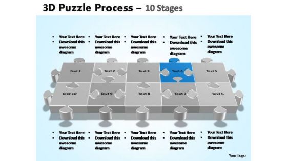 PowerPoint Slides Company Puzzle Process Ppt Presentation