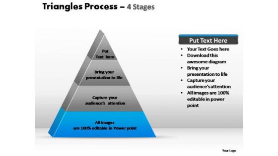 PowerPoint Slides Company Triangle Process Ppt Template