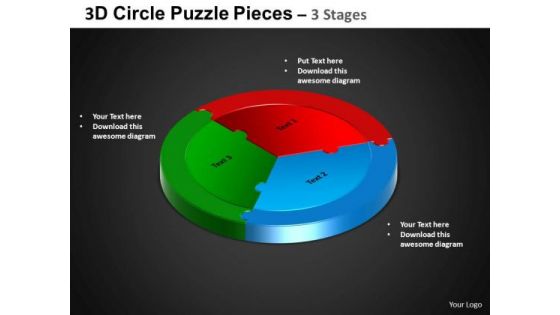 PowerPoint Slides Cycle Chart Circle Puzzle Diagram Ppt Template