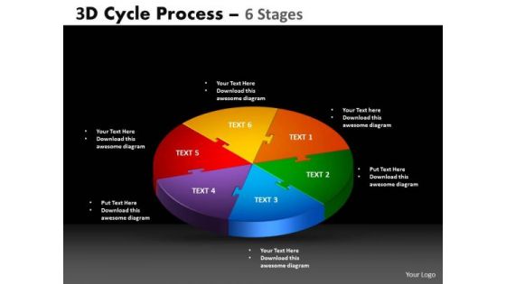 PowerPoint Slides Cycle Chart Cycle Process Ppt Slide