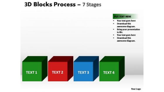 PowerPoint Slides Diagram Blocks Process Ppt Slides