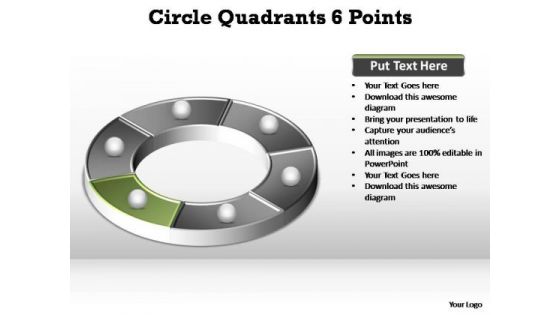 PowerPoint Slides Download Circle Quadrants Ppt Presentation