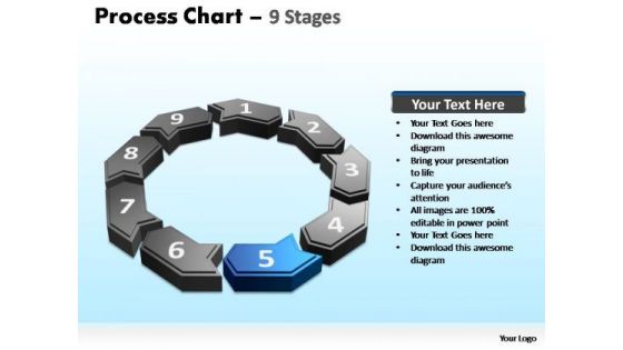 PowerPoint Slides Download Process Chart Ppt Template